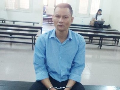 Bị cáo Hiệu tại tòa.