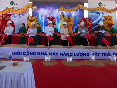 Khởi công dự án nhà máy năng lượng mặt trời Phù Mỹ 333MW