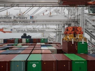 Bến cảng Le Havre, miền Tây Bắc nước Pháp, vào ngày 21/1/2021. Nguồn: Getty Images