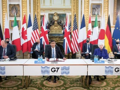 Các Bộ trưởng tài chính G7 trong cuộc họp ở Anh