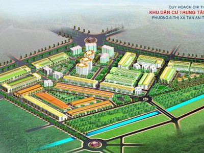 Phối cảnh dự án Khu dân cư Trung tâm mở rộng phường 6. Toạ lạc tại phường 6, TP. Tân An, tỉnh Long An