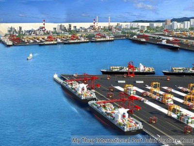 Phối cảnh dự án khu bến cảng biển Mỹ Thuỷ (Quảng Trị).