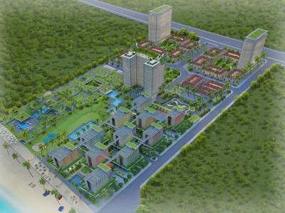 Phối cảnh tổng thể dự án Khu du lịch Đại Dương tại Phường 11, TP. Vũng Tàu.