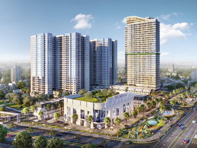 Phối cảnh Charm Diamond (toà cao nhất) là dự án cuối cùng trong Charm City.