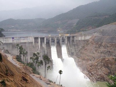 Thủy điện Hủa Na thuộc địa phận xã Đồng Văn, huyện Quế Phong, tỉnh Nghệ An