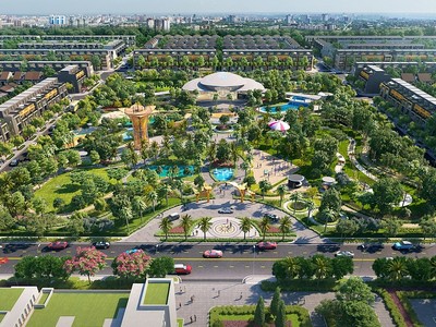Phối cảnh tổng quan dự án Gem Sky World.