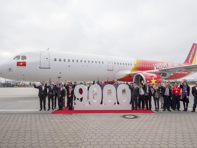 Vietjet đón tàu bay thứ 9.000 của Airbus