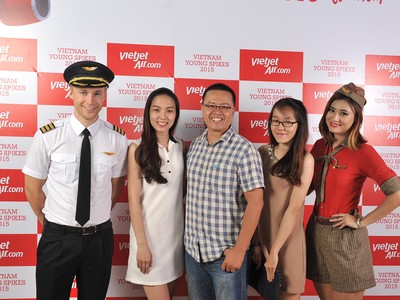 Vietjet đồng hành cùng Vietnam Young Spikes 2015