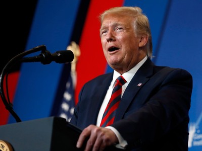 Tổng thống Mỹ Donald Trump phát biểu tại Baltimore, tiểu bang MaryLand hôm thứ Năm (12/9).