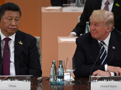 Chủ tịch Trung Quốc Tập Cận Bình và Tổng thống Mỹ Donald Trump. Ảnh: AFP.