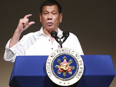 Tổng thống Philippines Rodrigo Duterte.