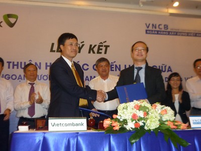 Vietcombank sẽ giúp tái cơ cấu Ngân hàng Xây dựng