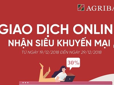 “Giao dịch online, nhận siêu khuyến mại” hơn 1,5 tỷ đồng dành cho chủ thẻ Agribank 