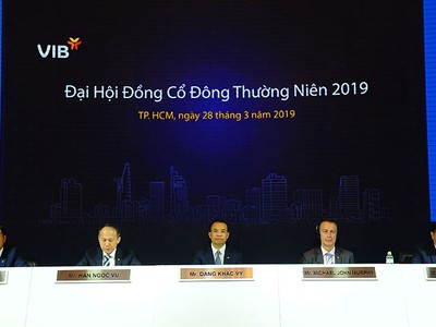 ĐHCĐ VIB: Thông qua kế hoạch lợi nhuận trước thuế 3.400 tỷ đồng năm 2019