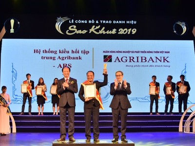 Agribank được vinh danh tại 2 hạng mục Giải thưởng Sao Khuê 2019