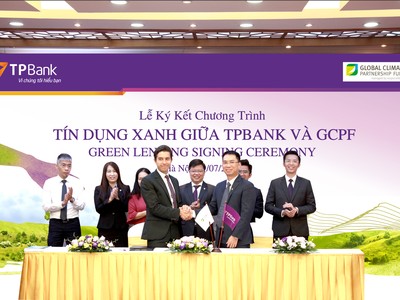 TPBank và GCPF ký kết hợp đồng cho vay tín dụng xanh 20 triệu USD