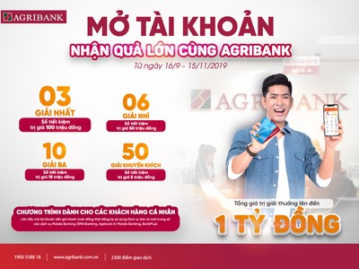 Giao dịch nhanh - trúng thưởng lớn cùng Agribank