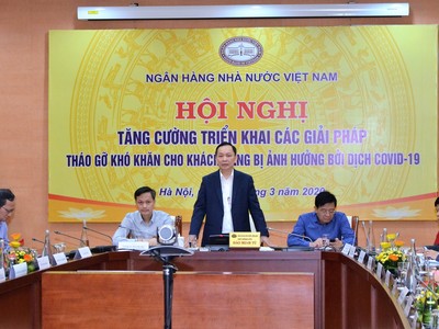 Phó Thống đốc NHNN Việt Nam Đào Minh Tú chủ trì cuộc họp