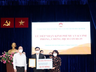 SCB ủng hộ 50 tỷ đồng mua Vaccine phòng, chống dịch Covid-19