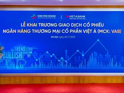VietABank (VAB) tăng hết biên độ trong phiên chào sàn ngày 20/7
