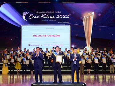 Agribank Lộc Việt giành giải thưởng Sao Khuê 2022 