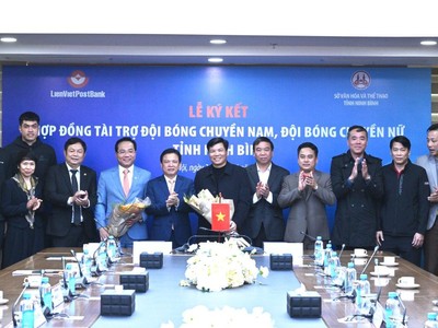 LienVietPostBank tài trợ đội bóng chuyền Nam – Nữ Ninh Bình