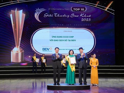 9 sản phẩm công nghệ thông tin của BIDV đạt giải Sao Khuê 2023