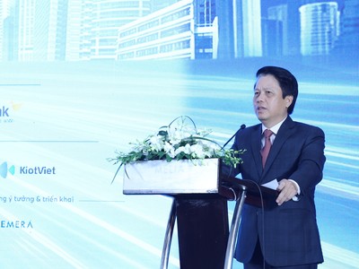 Ông Phạm Tiến Dũng, Phó Thống đốc NHNN Việt Nam phát biểu tại sự kiện