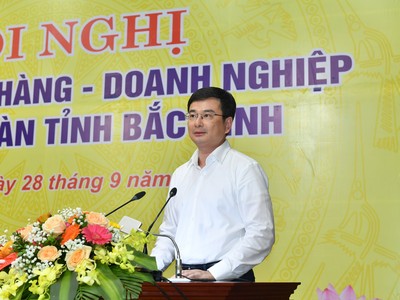 Ông Phạm Thanh Hà, Phó thống đốc Ngân hàng Nhà nước Việt Nam phát biểu tại Hội nghị