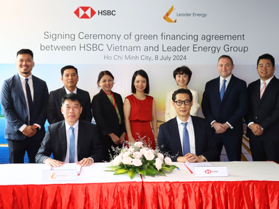 HSBC và Leader Energy công bố khoản vay 593 tỷ đồng hỗ trợ phát triển các dự án năng lượng tái tạo