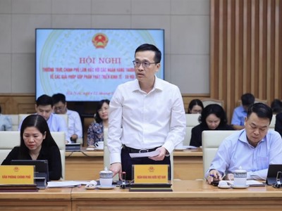 Phó Thống đốc NHNN Phạm Quang Dũng phát biểu tại Hội nghị