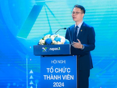 Ông Nguyễn Quang Hưng, Chủ tịch HĐQT NAPAS phát biểu tại sự kiện