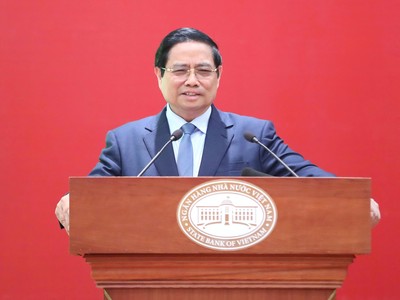 Thủ tướng Phạm Minh Chính đã đến dự và chỉ đạo Hội nghị tổng kết năm 2025 và nhiệm kỳ 2021-2025, triển khai nhiệm vụ ngành ngân hàng năm 2026.