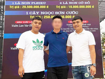 Các bị can Bùi Hữu Giang (trái) và Bùi Hữu Thanh (phải)