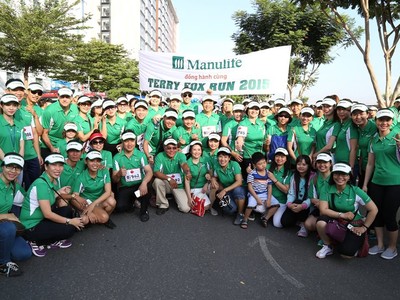 Manulife Việt Nam tài trợ "Cuộc chạy Terry Fox 2015"