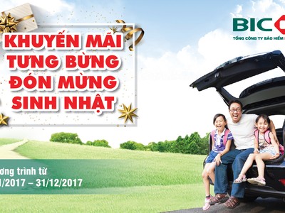 BIC ưu đãi lớn gói sản phẩm bảo hiểm xe và sức khỏe