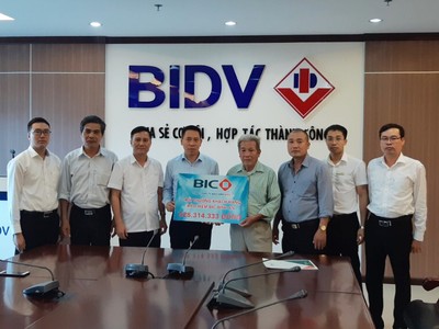 BIC chi trả hơn 500 triệu đồng quyền lợi bảo hiểm cho thân nhân cán bộ BIDV Bắc Hải Dương