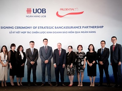 Prudential bán bảo hiểm qua ngân hàng UOB Việt Nam  