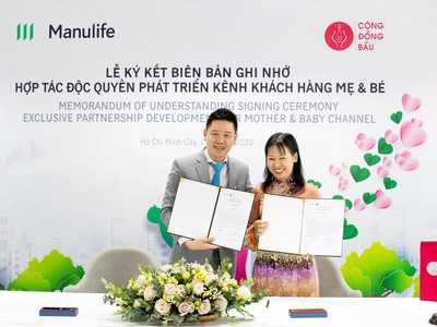 Manulife Việt Nam hợp tác với Cộng đồng bầu cùng hoạch định tài chính cho các gia đình trẻ