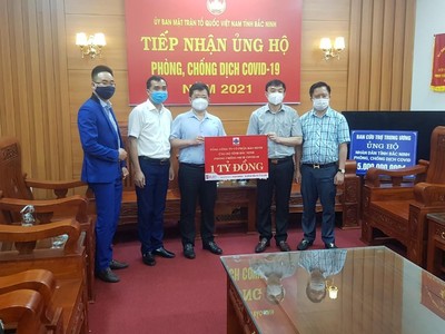 Bảo Minh ủng hộ 2 tỷ đồng cho Bắc Ninh và Bắc Giang để phòng chống dịch Covid-19