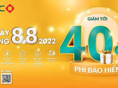 Bùng nổ ưu đãi tới 40% tại BIC