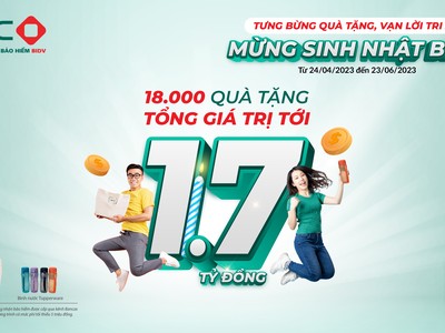 BIC dành 18.000 quà tặng tri ân khách hàng mua bảo hiểm tại BIDV