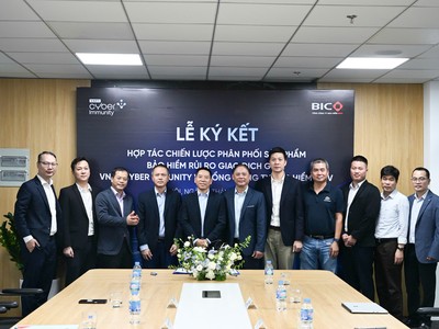 BIC và VNPT Cyber Immunity ký kết hợp tác chiến lược phân phối sản phẩm bảo hiểm rủi ro giao dịch