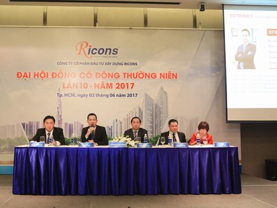 Ricons dự kiến tăng quy mô vốn lên 305 tỷ đồng trong năm 2017