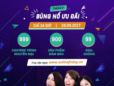 Sắp diễn ra Online Friday - Ngày Mua sắm trực tuyến 2017