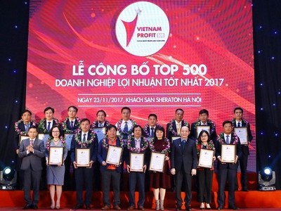 Tổ chức Lễ công bố 500 doanh nghiệp lợi nhuận tốt nhất 2017