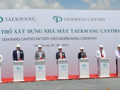 Tập đoàn Taekwang khởi động xây dựng nhà máy sản xuất giày 171 triệu USD tại Cần Thơ