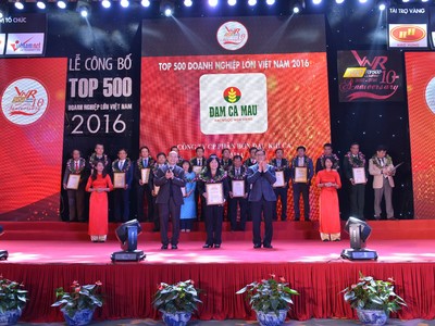 Đạm Cà Mau tiếp tục vào Top 500 doanh nghiệp lớn nhất Việt Nam