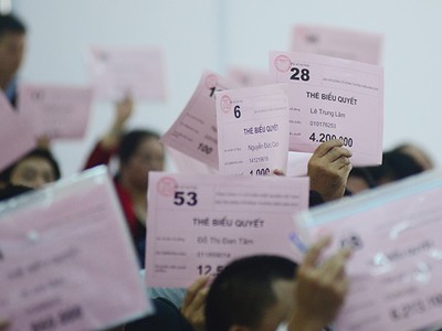Lá phiếu của mỗi cổ đông tuy nhỏ, nhưng nếu tập hợp đủ lớn theo quy định của luật pháp sẽ có trọng lượng và tiếng nói hơn