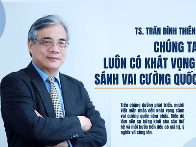 TS. Trần Đình Thiên: Chúng ta luôn có khát vọng sánh vai cường quốc